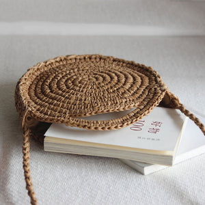 Straw Bag Woven Handbag Purse Crossbody Ladies Boho