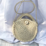 Straw Bag Woven Handbag Purse Crossbody Ladies Boho