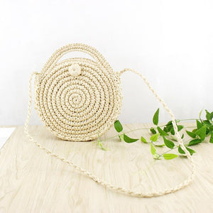 Straw Bag Woven Handbag Purse Crossbody Ladies Boho