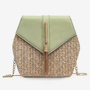 Hexagon Mulit Style Bag Handbags Women Summer Rattan Bags Women