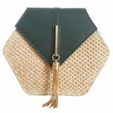 Handmade Woven Hexagon Mulit Style Handbag