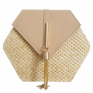 Handmade Woven Hexagon Mulit Style Handbag