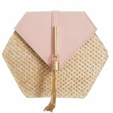 Handmade Woven Hexagon Mulit Style Handbag