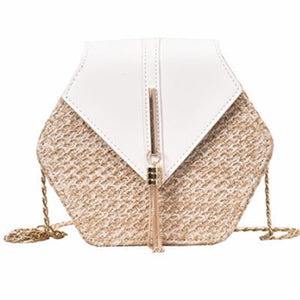 Handmade Woven Hexagon Mulit Style Handbag