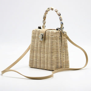 Luxury Handbags Women Boho Straw Braided handbags