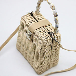 Luxury Handbags Women Boho Straw Braided handbags