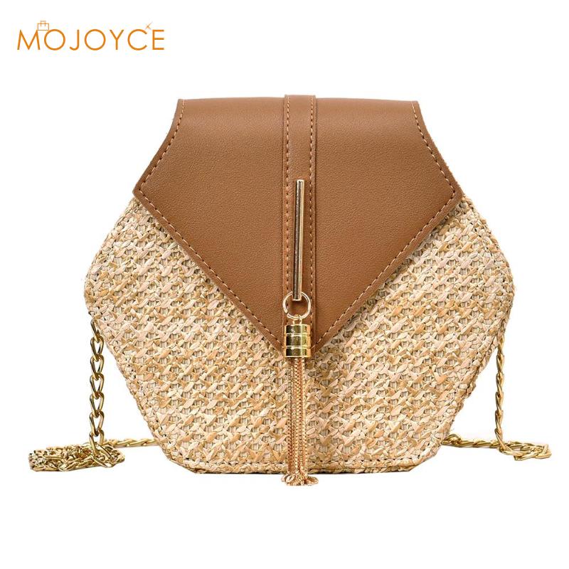 Hexagon Mulit Style Bag Handbags Women Summer Rattan Bags Women