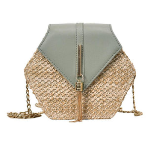 Hexagon Mulit Style Bag Handbags Women Summer Rattan Bags Women