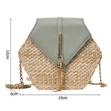 Hexagon Mulit Style Bag Handbags Women Summer Rattan Bags Women