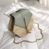 Handmade Woven Hexagon Mulit Style Handbag