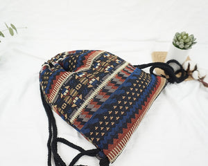 LilyHood Women Fabric Backpack Female Gypsy Bohemian Boho Chic