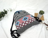 LilyHood Women Fabric Backpack Female Gypsy Bohemian Boho Chic