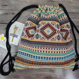 LilyHood Women Fabric Backpack Female Gypsy Bohemian Boho Chic