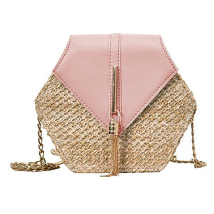 Hexagon Mulit Style Bag Handbags Women Summer Rattan Bags Women