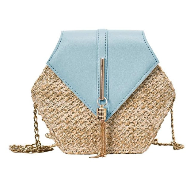 Hexagon Mulit Style Bag Handbags Women Summer Rattan Bags Women