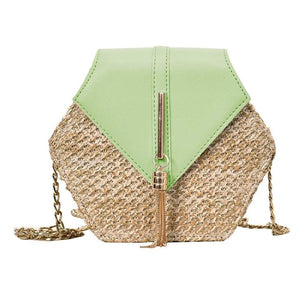 Hexagon Mulit Style Bag Handbags Women Summer Rattan Bags Women