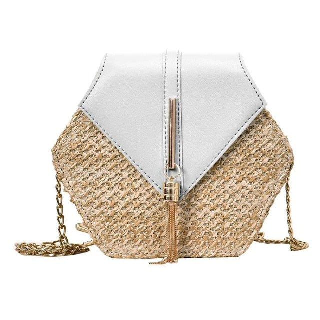 Hexagon Mulit Style Bag Handbags Women Summer Rattan Bags Women