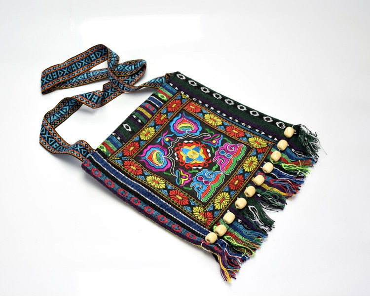 Hmong Vintage Chinese National Style Ethnic Shoulder Bag Embroidery