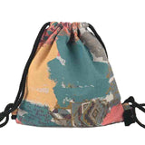 LilyHood Women Fabric Backpack Female Gypsy Bohemian Boho Chic