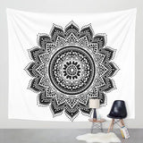 Printed Lotus Tapestry Bohemia Boho Mandala Tapestry Wall Hanging For Wall Decoration Hippie Tapestry Beach Towel Mat