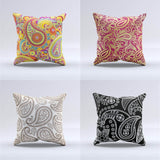 Paisley Geometric Cushion Pillow Bohemia India Abstract Flower Pillow Case Morocco Beauty Chair For Sofa Throw 43Cm Linen Plain