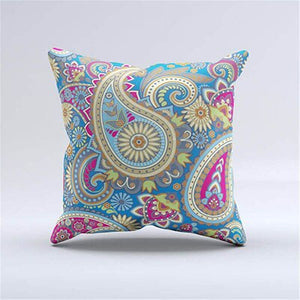 Paisley Geometric Cushion Pillow Bohemia India Abstract Flower Pillow Case Morocco Beauty Chair For Sofa Throw 43Cm Linen Plain