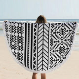 KANCOOLD silk scarf	shawl Round Hippie Tapestry Unique Style Beach Throw Roundie Mandala Towel Yoga Mat Bohemian Featur PJANT4