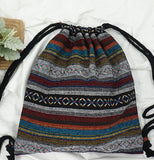 LilyHood Women Fabric Backpack Female Gypsy Bohemian Boho Chic