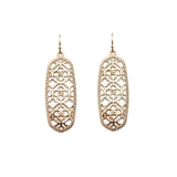 ZWPON Bohemian Gold Filigree Hollow Teardrop Earrings 2018 Famous Brand Jewelry Boho Fashion Women's Morocco Statement Earrings