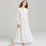 BOHOFREE Morocco People Style Long Dress Embroidery Maxi Hippie Vestidos Women Fable Folk Dress Vintage Boho Chic Dress