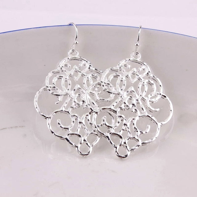 ZWPON New Gold Filigree Morocco Dangle Earrings for Women Fashion Jewelry Zinc Alloy Basic Statement Earrings Wholesale 2018