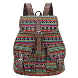 Woven Fabric Female Bagpack Aztec bag