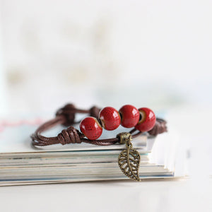 Simply hand-made  Ceramic Bracelets Beads boho style Women's Fashion Jewelry