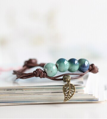 Simply hand-made  Ceramic Bracelets Beads boho style Women's Fashion Jewelry