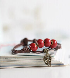 Simply hand-made  Ceramic Bracelets Beads boho style Women's Fashion Jewelry