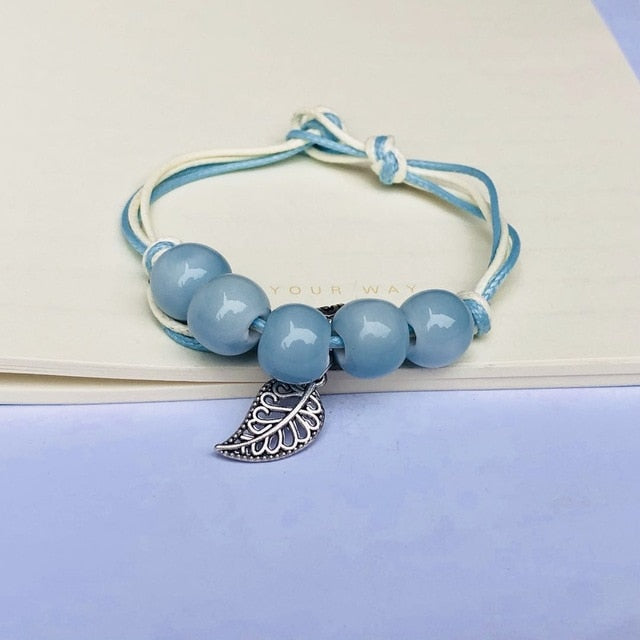 Simply hand-made  Ceramic Bracelets Beads boho style Women's Fashion Jewelry