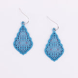 ZWPON Bohemian Gold Filigree Hollow Teardrop Earrings 2018 Famous Brand Jewelry Boho Fashion Women's Morocco Statement Earrings