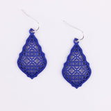 ZWPON Bohemian Gold Filigree Hollow Teardrop Earrings 2018 Famous Brand Jewelry Boho Fashion Women's Morocco Statement Earrings