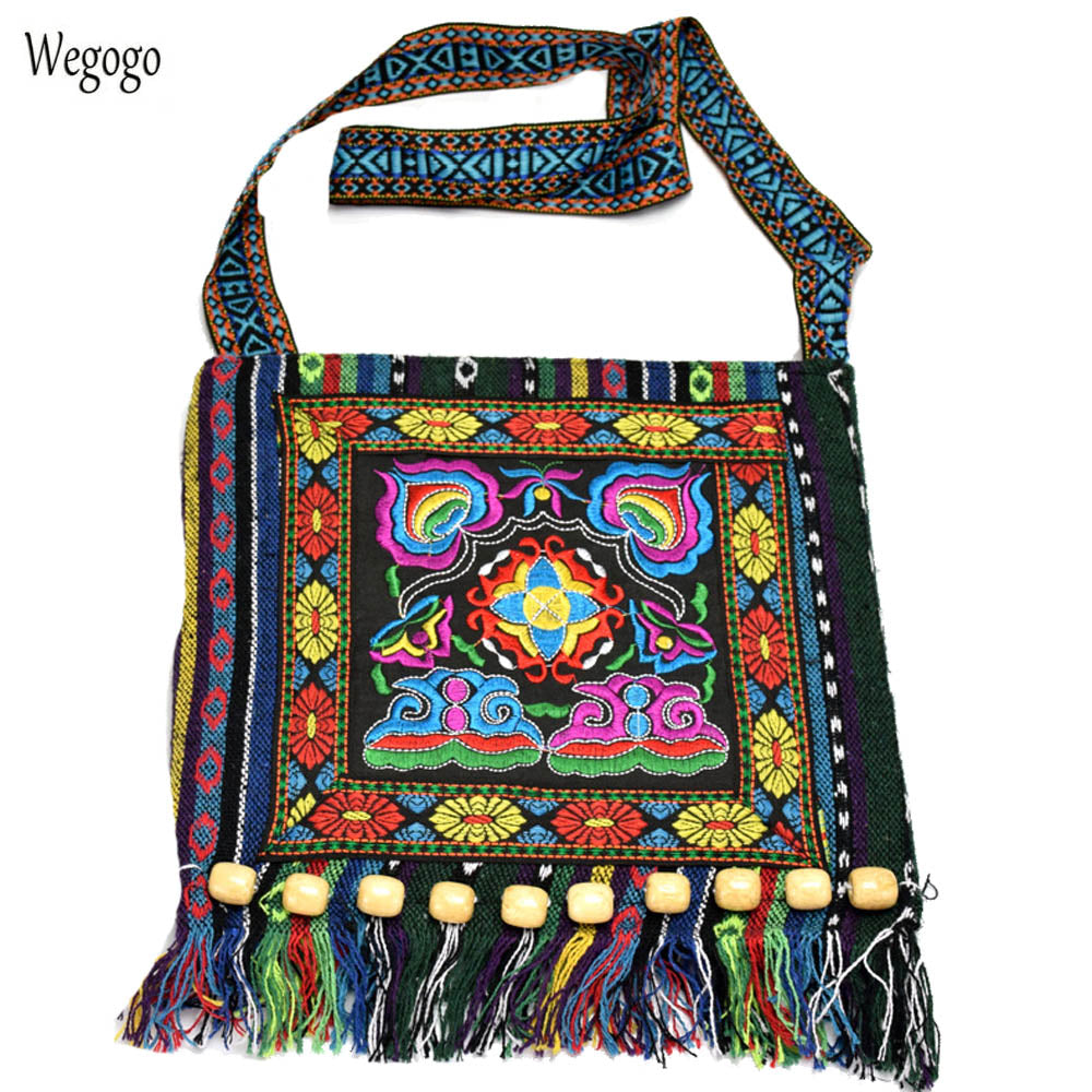 Hmong Vintage Chinese National Style Ethnic Shoulder Bag Embroidery