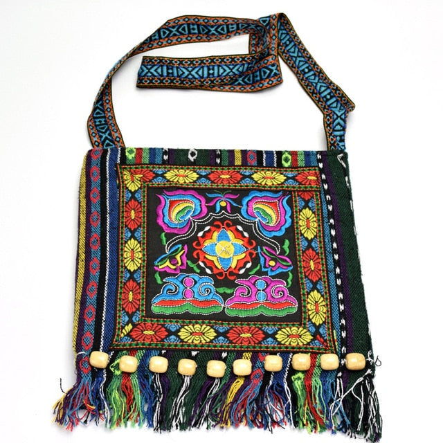 Hmong Vintage Chinese National Style Ethnic Shoulder Bag Embroidery