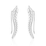 SMJEL 2018 Fashion Feather Women Earrings Boho Long Vintage Leaf Stud Earrings Ear Cuff Jewelry Accessories Gift