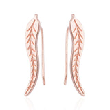 SMJEL 2018 Fashion Feather Women Earrings Boho Long Vintage Leaf Stud Earrings Ear Cuff Jewelry Accessories Gift