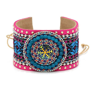 VONNOR Bracelet for Women Bohemian embroidered cloth Bangle Bracelets 2018 autumn winter Female Bracelet Jewelry