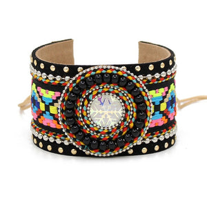 VONNOR Bracelet for Women Bohemian embroidered cloth Bangle Bracelets 2018 autumn winter Female Bracelet Jewelry