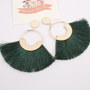 Handmade Bohemian Big Tassel Earrings for Women Lady Female Fringe Earring Brincos Fashion Statement Jewelry