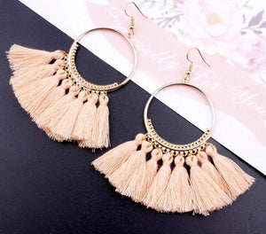 Handmade Bohemian Big Tassel Earrings for Women Lady Female Fringe Earring Brincos Fashion Statement Jewelry