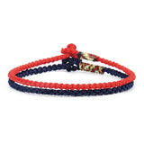 DIEZI Ethnic Dropship Couple Red Blue Bracelets For Women Men Lucky String Handmade Weave Cotton Rope Bracelets Boho Girls Gift