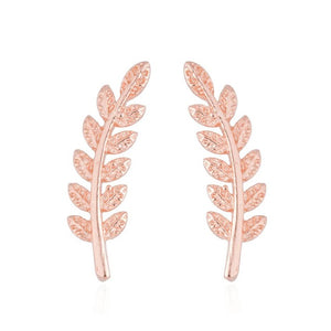 SMJEL 2018 Fashion Feather Women Earrings Boho Long Vintage Leaf Stud Earrings Ear Cuff Jewelry Accessories Gift