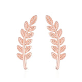 SMJEL 2018 Fashion Feather Women Earrings Boho Long Vintage Leaf Stud Earrings Ear Cuff Jewelry Accessories Gift