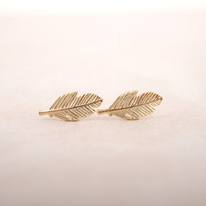 SMJEL 2018 Fashion Feather Women Earrings Boho Long Vintage Leaf Stud Earrings Ear Cuff Jewelry Accessories Gift